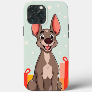 Cachorro alegre em estilo de desenho animado Cacho
