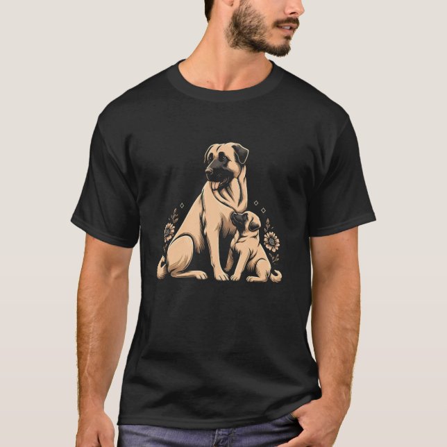 Cachorro Anatólico Cachorro Mãe Camisetas Gráficas (Frente)