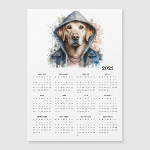 Cachorro Aquarela no Hoodie Splash Calendário do A
