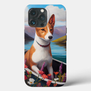 Cachorro Basenji em um remo: Uma aventura cênica