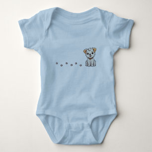 Cachorro bebê com pegadas T-Shirt