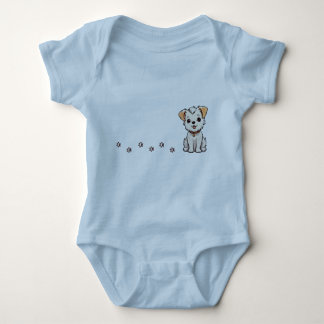 Cachorro bebê com pegadas T-Shirt