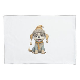 Cachorro bonito com roupas de inverno