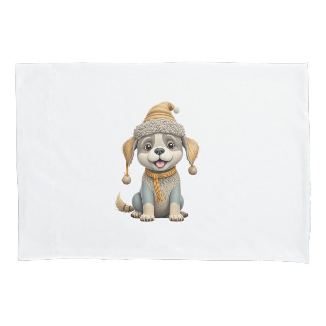 Cachorro bonito com roupas de inverno (Frente)