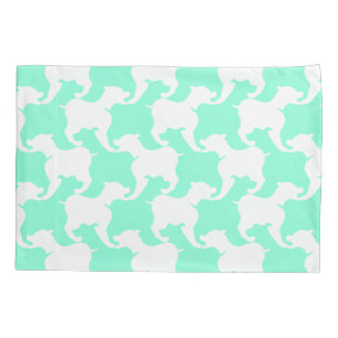 Cachorro Branco Faux Houndstooth Escolher Cor Pill