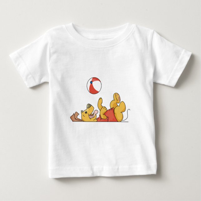 Cachorro Brincando Com Camisetas e presentes (Frente)