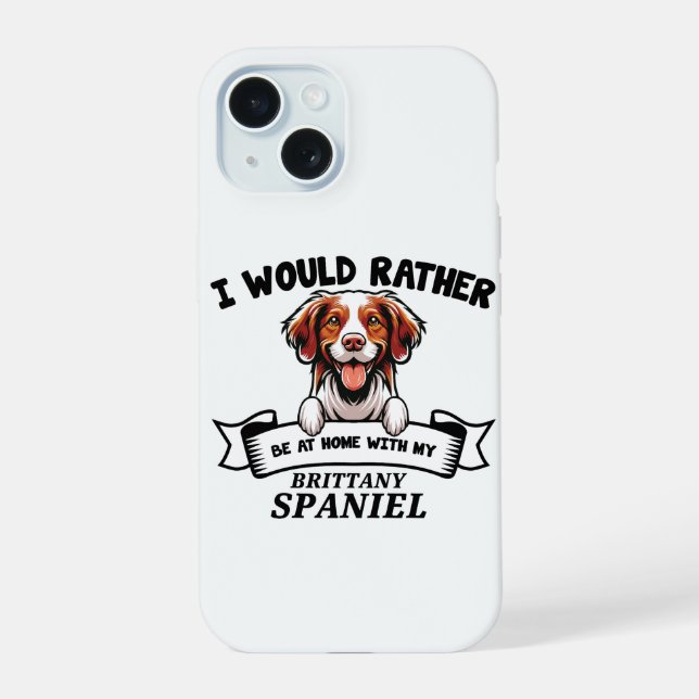 Cachorro Brittany Spaniel Engraçado (Verso)