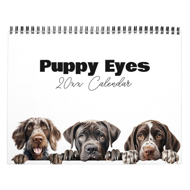Cachorro Cachorro Cachorro Puppy Olhos Calendário (Capa)