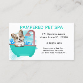 Cachorro Cachorro Verde Cartão de visita