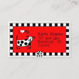 Cachorro Cartão de visita