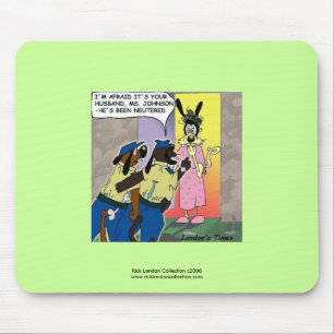 Cachorro Castraçado Cartoon Engraçado Mouse Pad