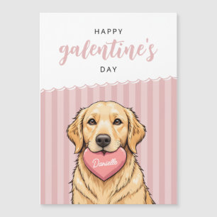 Cachorro com Coração Feliz Dia das Galentinas Cart