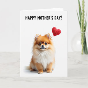 Cachorro com Gengibre Doce Cartão do Dia das Mães