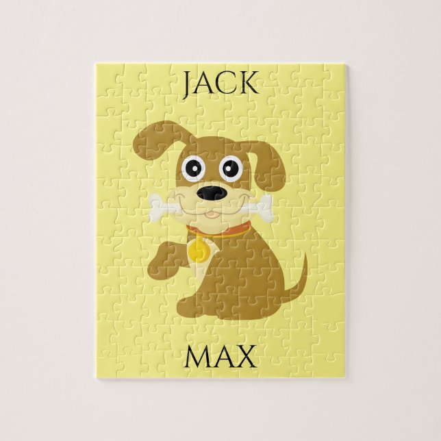 CACHORRO COM QUEBRA-CABEÇA ÓSSEA. NOME DA CRIANÇA  (Vertical)