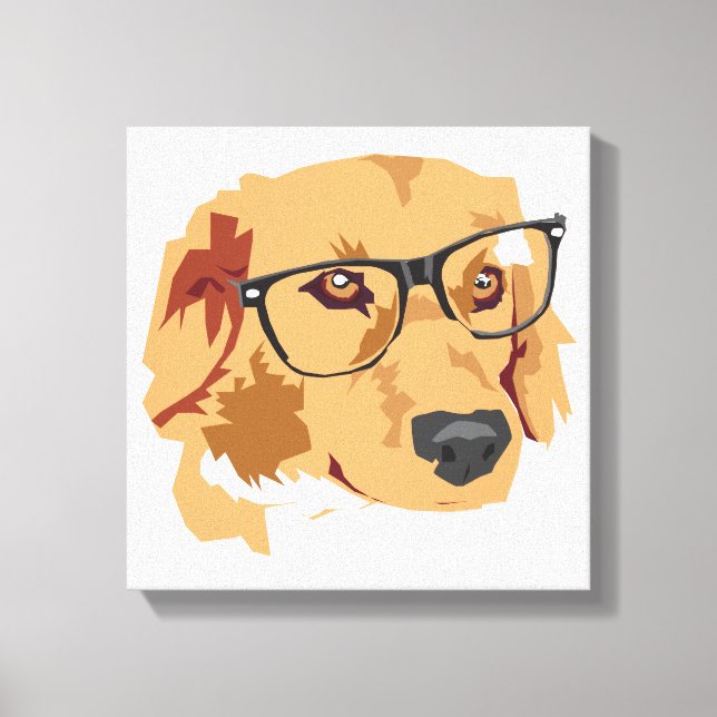 Cachorro com Tela de Canvas (Frente)