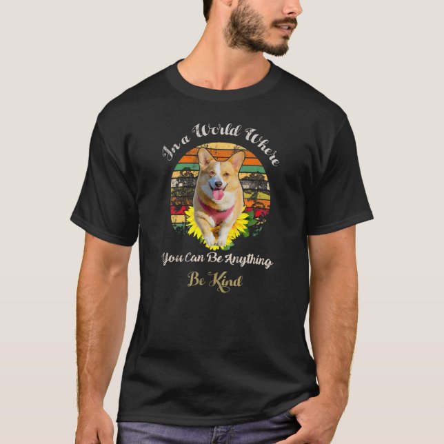 Cachorro Corgi Camiseta Amor E Paz (Frente)