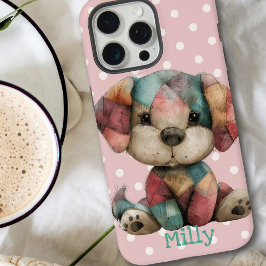 Cachorro Cortado | Bolinhas rosa personalizada