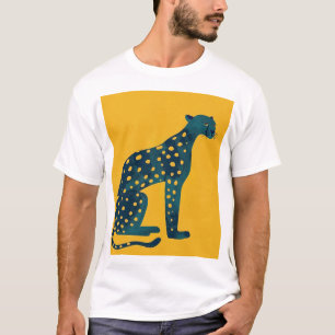 Cachorro de Cartoon Adorável em T-Shirt de Estilo