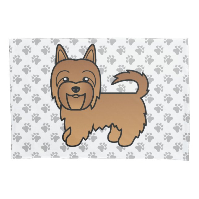 Cachorro de Cartoons Terrier Cute Vermelho Austral (Frente)