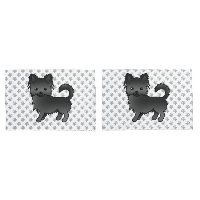 Cachorro de desenho animado Chihuahua de casaco lo (Frente - conjunto)