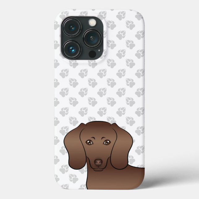 Cachorro De Desenho Animado Dáxshund De Cabelo Cur (Verso)
