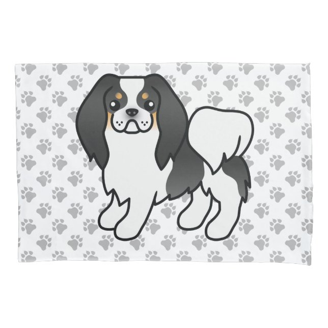 Cachorro de desenho animado japonês tricolor & pat (Frente)