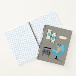 Cachorro de meio século com Player de Registro