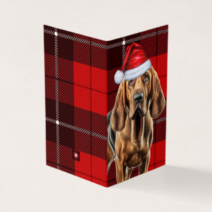 Cachorro de Natal com Xadrez de Feriado Vermelho