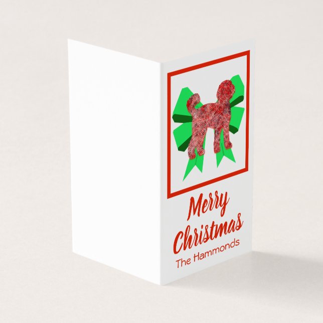 Cachorro de Natal e Arco Verde Labradoodle (Exterior)