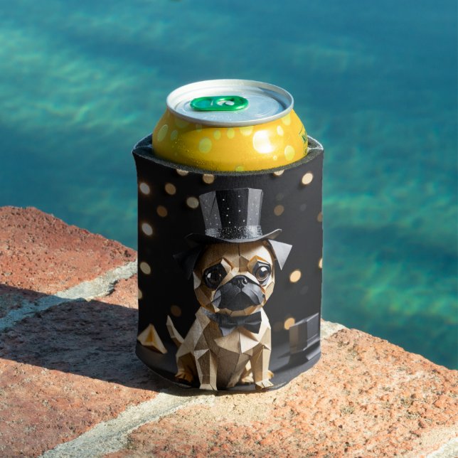 Cachorro de Origami Fofo com Porta-Bebidas de Espu (Piscina in situ)
