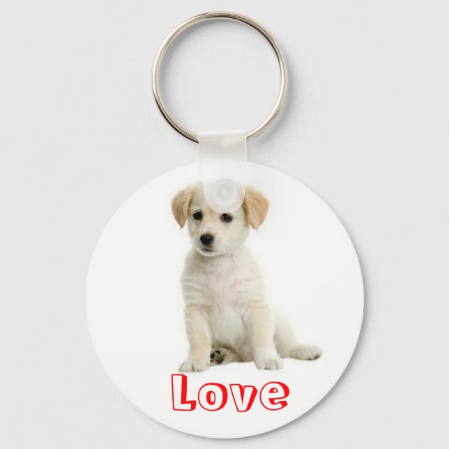 Cachorro de Ouro Chaveiro do Retriever Amor (Frente)