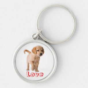 Cachorro de Ouro Chaveiro do Retriever Amor