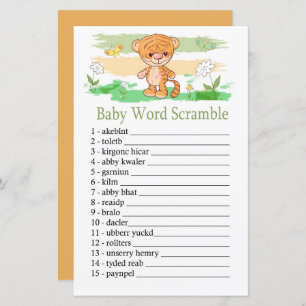 Cachorro de palavras bonitinho Tiger