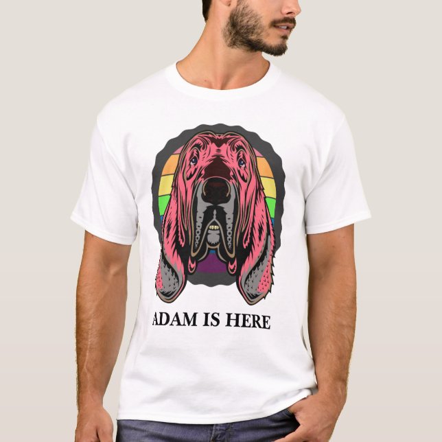CACHORRO DE PINCO CINCO PERSONALIZADO NOME T-Shirt (Frente)