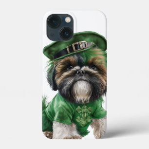 CACHORRO DE SHIH TZU COM ÁGUA ADORÁVEL VESTIDO EM