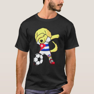 Cachorro Dourado de Cuba Fãs de Futebol Camisa F