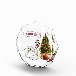 Cachorro e Árvore Dalmacianos de Natal Engraçado