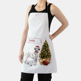 Cachorro e Árvore Dalmacianos de Natal Engraçado