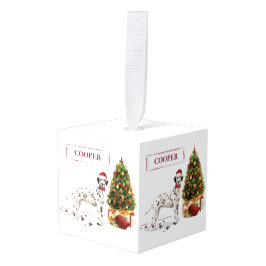 Cachorro e Árvore Dalmacianos de Natal Engraçado