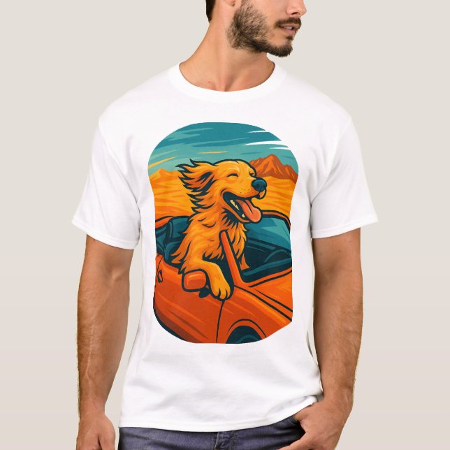 Cachorro em camiseta conversível (Frente)