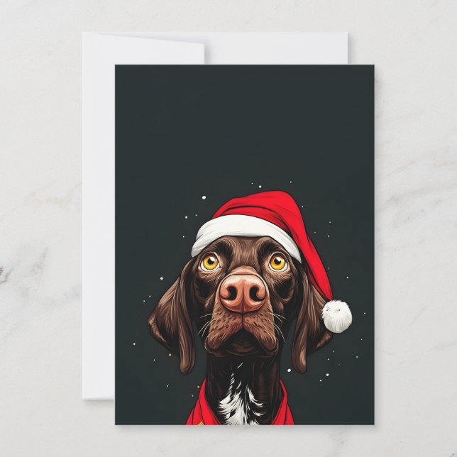 Cachorro em Cartões de Natal (Frente)