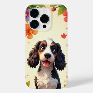 Cachorro encantador em estilo desenho animado