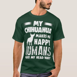 Cachorro Engraçado Chihuahua Camiseta Mulheres Em