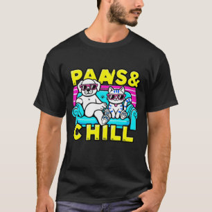 Cachorro Engraçado e T-shirt de Gato — patas e Des