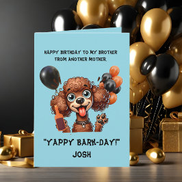 Cachorro Engraçado Simples Cartão de Aniversário