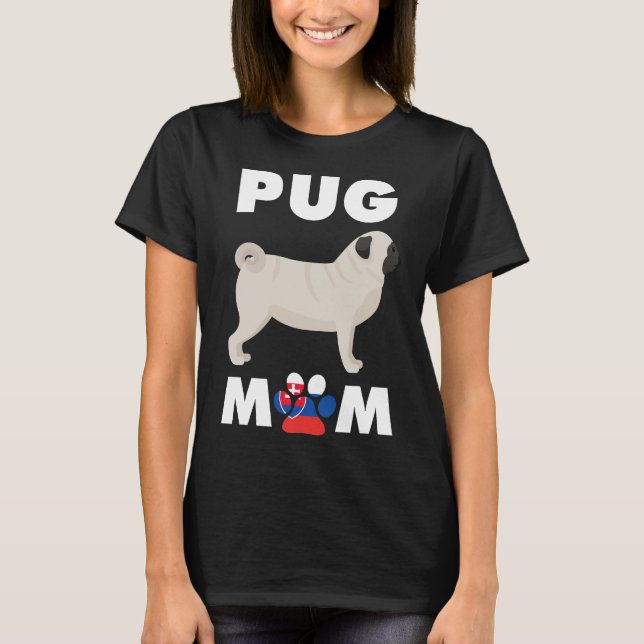 Cachorro Eslovaco Pug Mãe Camisa Essencial 774 (Frente)