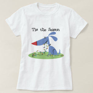 Cachorro Este é o Camiseta de Férias da Época e