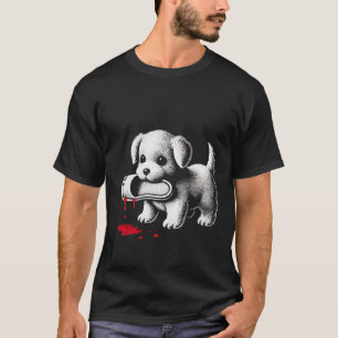 Cachorro Fofo com Camisa de Pantufo Humor Negro Am