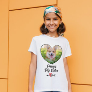 Cachorro irmã mais velha personalizada T-Shirt