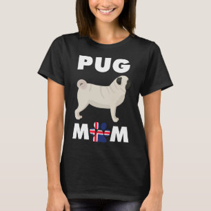 Cachorro Islandês Pug Mãe Camisa Essencial 818